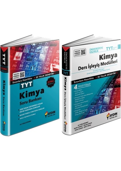 TYT Kimya Konu Özetli Soru + Ders İşleyiş Seti 2 Kitap 2023