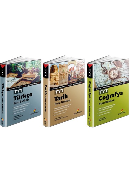 TYT Türkçe + Tarih + Coğrafya Soru Seti 3 Kitap 2023