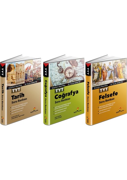 TYT Tarih + Coğrafya + Felsefe Soru Seti 3 Kitap 2023