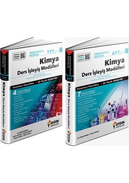 TYT AYT Kimya Konu Özetli Ders İşleyiş Modülleri Seti 2 Kitap 2023