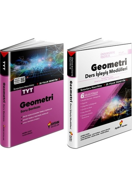 TYT Geometri Soru + Ders İşleyiş Seti 2 Kitap 2023