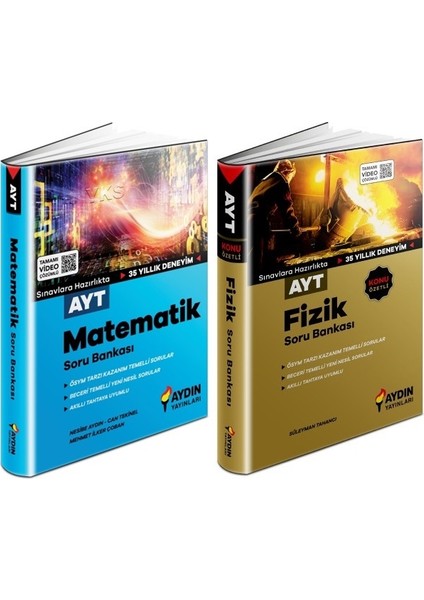 AYT Matematik + Fizik Soru Seti 2 Kitap 2023