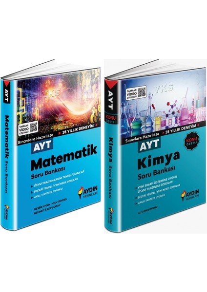 AYT Matematik + Kimya Soru Seti 2 Kitap 2023