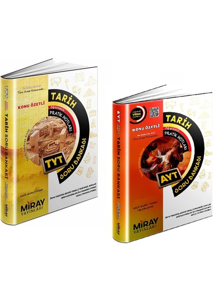 TYT AYT Tarih Soru Bankası Seti 2 Kitap 2023