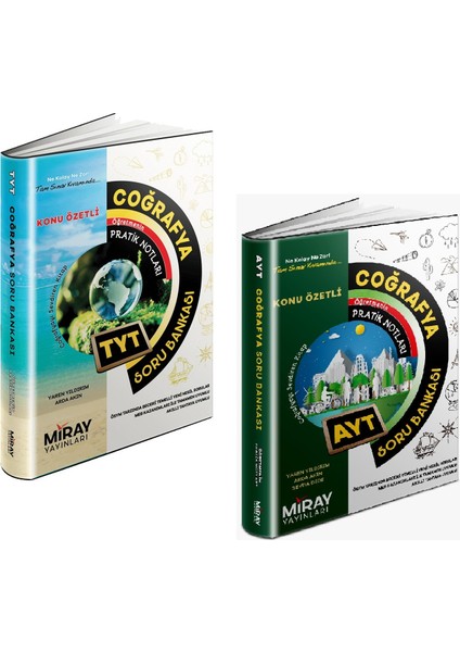 TYT AYT Coğrafya Soru Bankası Seti 2 Kitap 2023