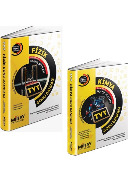 TYT Fizik - Kimya Soru Bankası Seti 2 Kitap 2023