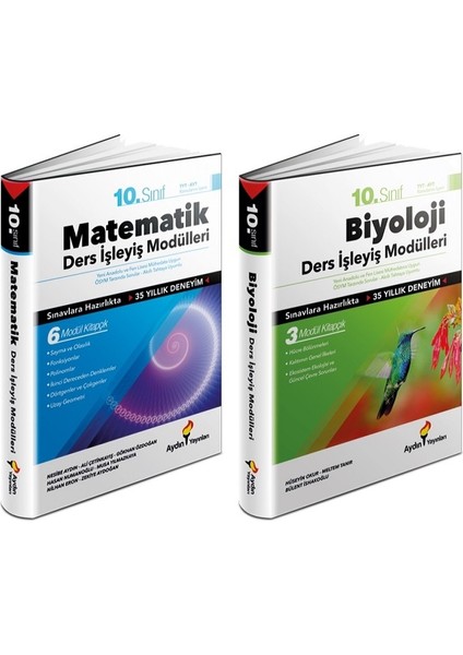 10. Sınıf Matematik + Biyoloji Ders İşleyiş Modülleri Seti 2 Kitap 2023