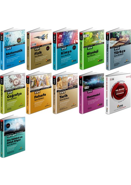 Adın Yayınları TYT Soru Bankası Seti 11 Kitap 2023