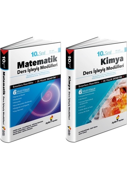 10. Sınıf Matematik + Kimya Ders İşleyiş Modülleri Seti 2 Kitap 2023