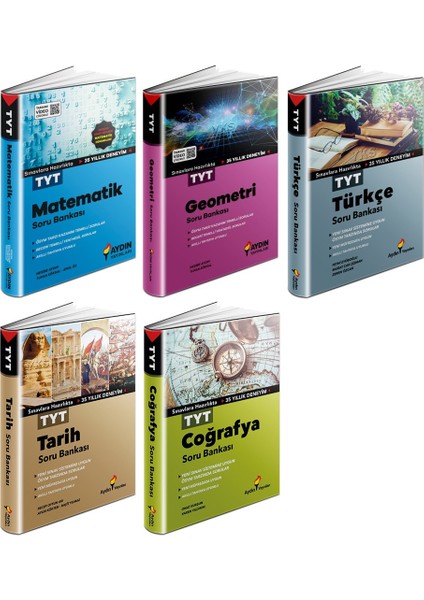 TYT Matematik Geometri Türkçe Tarih Coğrafya Soru Seti 5 Kitap 2023