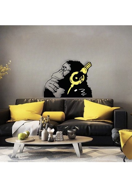 Lazer Kesim Maymun Metal Duvar Tablo 75 x 55 cm fırsatları