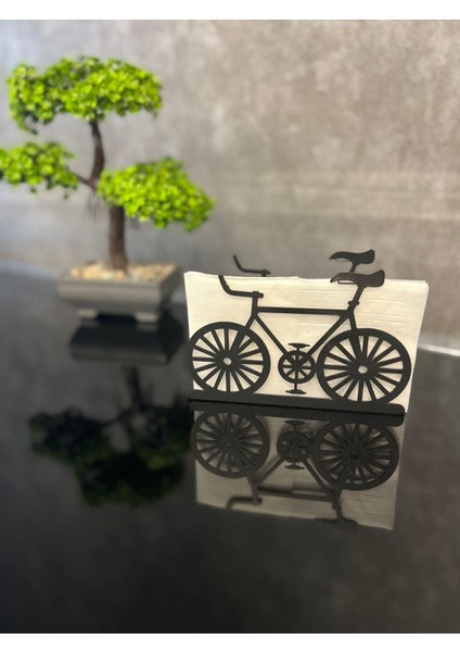 Bisiklet Temalı Siyah Metal Peçetelik fiyatları