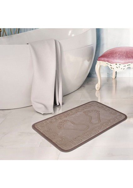 3lü Takım Ayakizi Desen Banyo Paspası