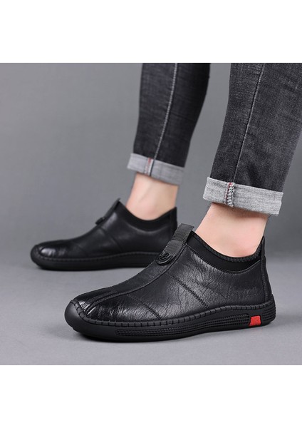 Nefes Alabilir Deri Günlük Erkek Ayakkabısı - Kahverengi (Yurt Dışından) fiyatları