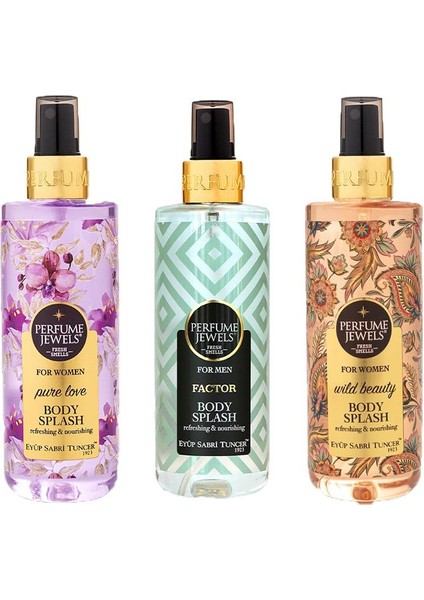Vücut Spreyi Pure Love, Factor ve Wild Beauty