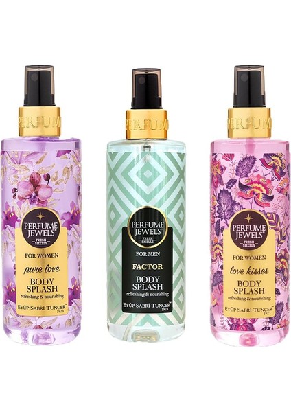 Vücut Spreyi Pure Love, Factor ve Love Kisses