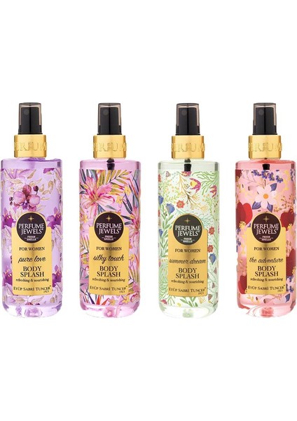 Vücut Spreyi Pure Love, Silky Touch, Summer Dream ve The Adventure