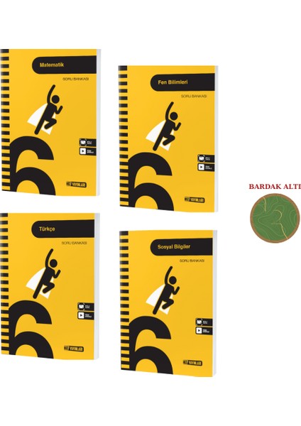6. Sınıf Soru Bankası Mat-Fen-Türk-Sos Set 4 Kitap