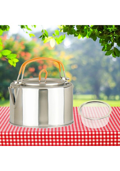 Açık Kamp Su Isıtıcısı Sofra Portatif Yürüyüş Seyahat 1l Kahve Çay Pot (Yurt Dışından)