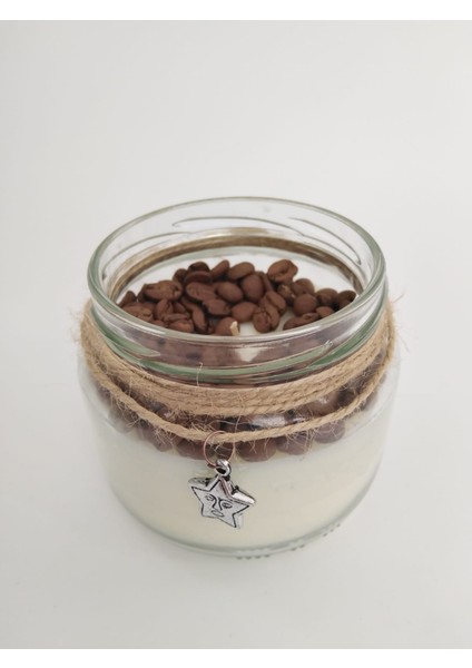 Handmade Yasemin - Okaliptüs Kokulu Kavanoz Soya Mumu Mum Soy Wax Aromaterapi, Dinlendirici Kokular