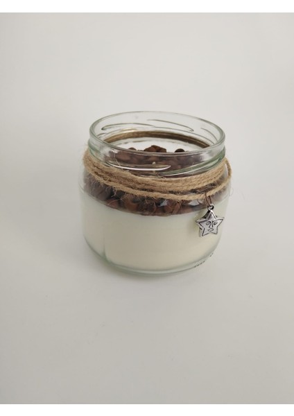 Handmade Yasemin - Okaliptüs Kokulu Kavanoz Soya Mumu Mum Soy Wax Aromaterapi, Dinlendirici Kokular modelleri