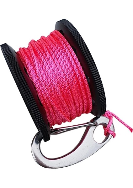 Alüminyum Alaşım Tüplü Dalış Parmak Makarası 10M Çizgi Cıvatası Çıtçıt Çifte Dönme Siyah (Yurt Dışından)