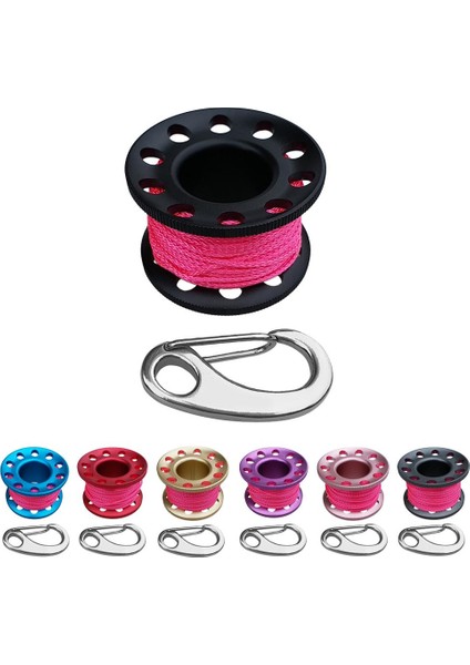 Alüminyum Alaşım Tüplü Dalış Parmak Makarası 10M Çizgi Cıvatası Çıtçıt Çifte Dönme Siyah (Yurt Dışından) indirimleri