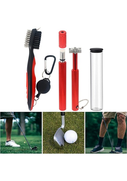 Golf Club Temizleyici Grove Narfure Golf Aids Golfçü Kırmızı Için Golf Kulübü Fırça Aracı (Yurt Dışından)