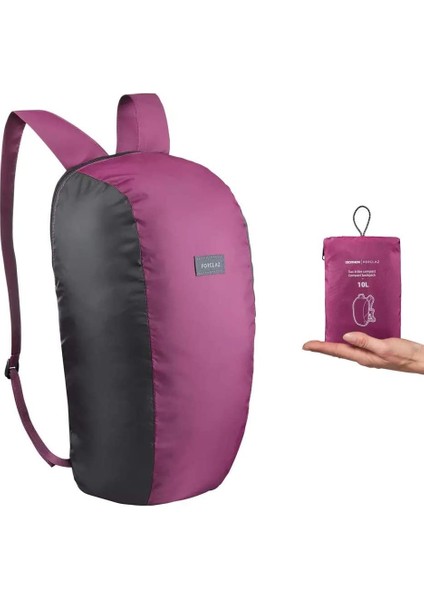 Forclaz Katlanabilir, Kompakt 10 Litre Sırt Çantası.