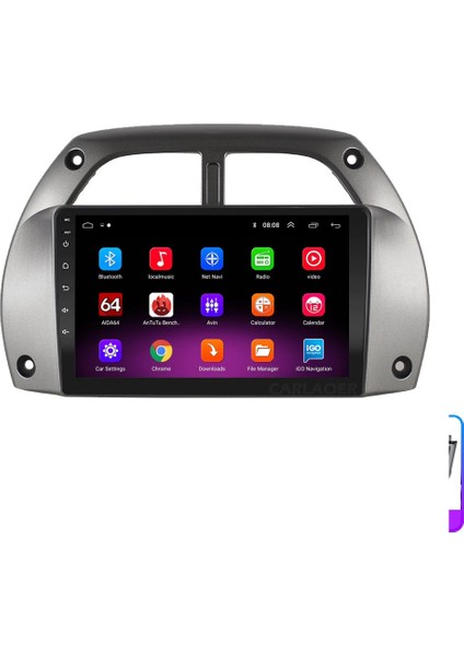 Toyota Rav 4 Android Multimedya Sistemi (2001-2006) 2 GB Ram 16 GB Hafıza 8 Çekirdek Necvox Evervox Brc