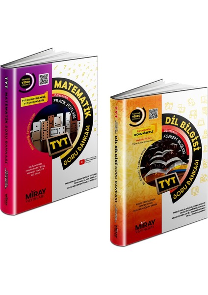 TYT Matematik - Dil Bilgisi Soru Bankası Seti 2 Kitap 2023