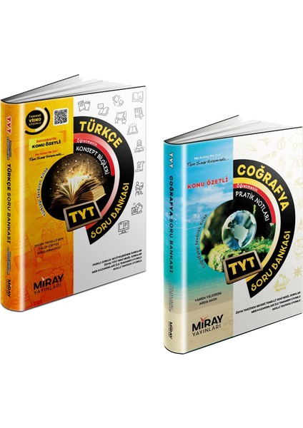 TYT Türkçe - Coğrafya Soru Bankası Seti 2 Kitap 2023