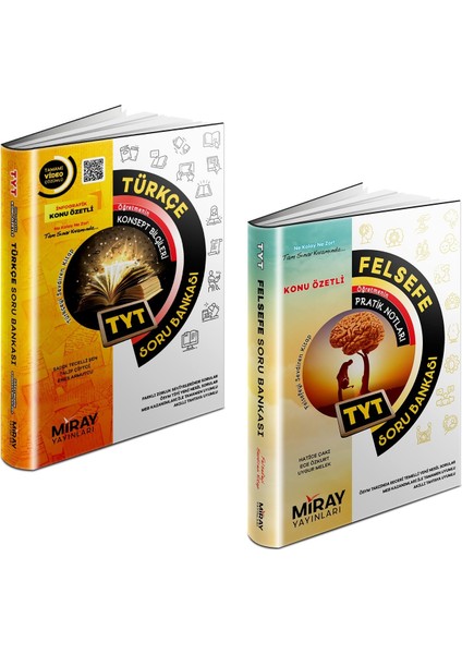 TYT Türkçe - Felsefe Soru Bankası Seti 2 Kitap 2023