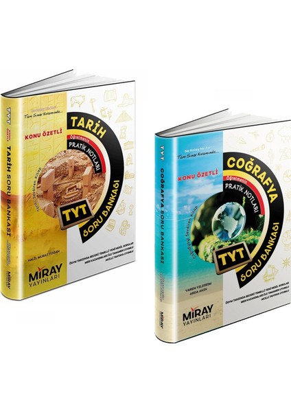 TYT Tarih - Coğrafya Soru Bankası Seti 2 Kitap 2023