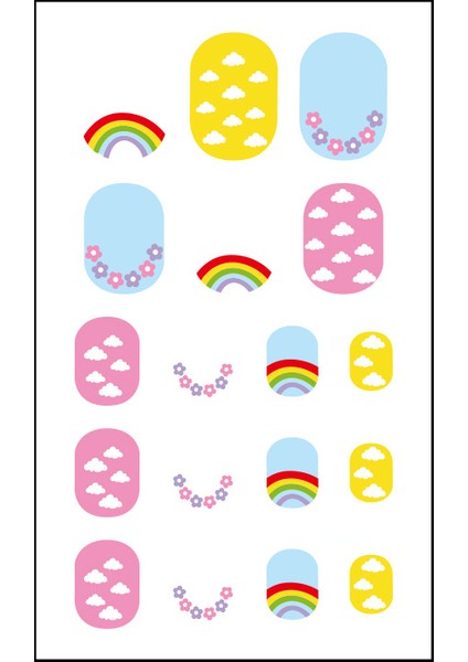 Çocuklar Nail Art Etiketler
