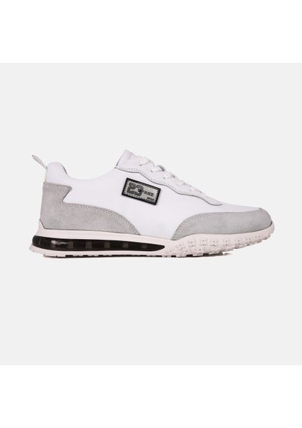 15160 Beyaz Erkek Deri Günlük Sneaker Ayakkabı