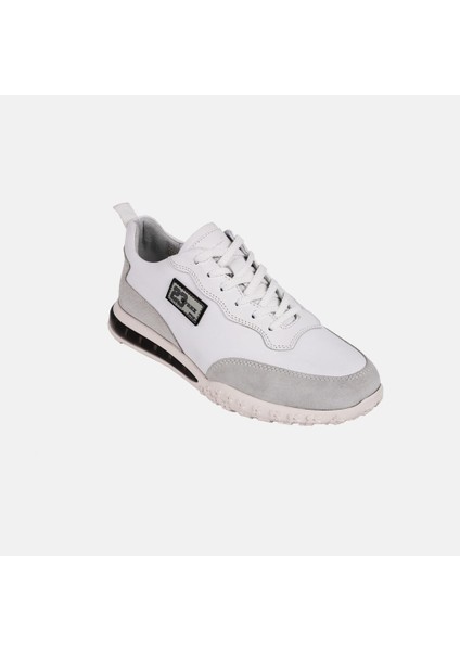 15160 Beyaz Erkek Deri Günlük Sneaker Ayakkabı