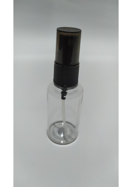 30 ml Siyah Sprey Başlıklı Kolonya Likit Dezenfektan Fısfıs Şişesi (10 Adet)