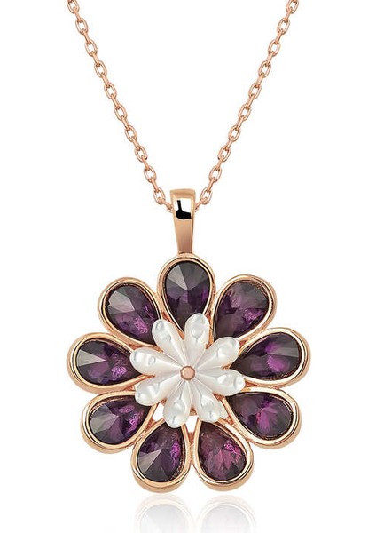 Gümüş Erguvan Çiçeği Kolye fiyatları