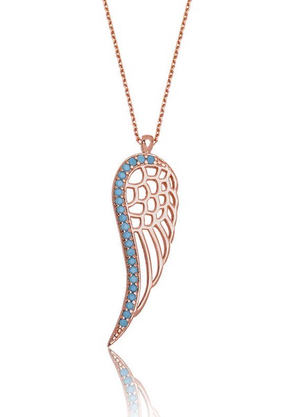 Gümüş Melek Kanadı Bayan Kolye fiyatları