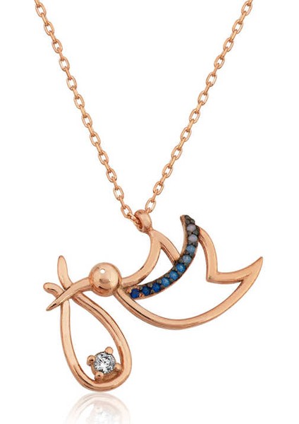 Gümüş Yeni Doğan Bebek Bayan Kolye