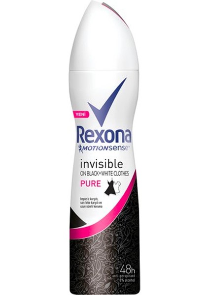 Pure Invisible Black White 48h Deo Sprey 150ml