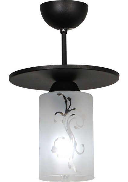 Yaren Tekli Camlı Avize Siyah fiyatları