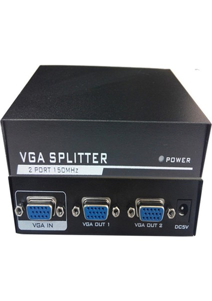 2 Port VGA Çoklayıcı Splitter 1 In 2 Out Çoklu Ekran Adaptörlü
