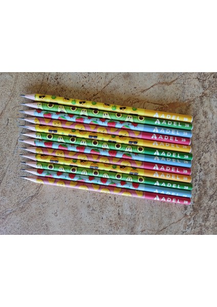 12'li Meyveler Kurşun Kalemi 2B Renkli ve Eğlenceli Tasarımlarla Yazım İçin fiyatları