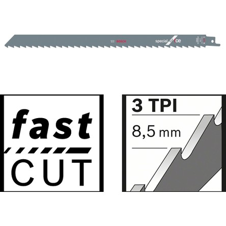 Bosch Tilki Kuyruğu Bıçağı S 1211 K - Buz ve Kemik Kesme 5'Li Paket