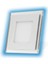 - 10W 6500K 850LM Sıva Altı Camlı LED Panel (Kare) - Beyaz Işık + Kademeli Mavi Işık 1
