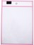 6 Pcs A4 Silinebilir Asma Şeffaf Doküman Kuru Sil Çanta, Boyut: 21,30 cm. (Pembe) (Yurt Dışından) 1