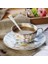 Avrupa Kemik Çini Kahve Fincanı ve Tabağı Romantik Çiçek Çay Seti Espresso Düğün Hediyesi Parti Drinkware | Kahve Kupası ve tabak Setleri (Yurt Dışından) 2