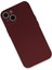 iPhone 13 Kılıf Nano Içi Kadife Silikon - Bordo 3